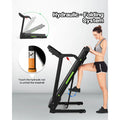 3.5HP 330 lb Weight Foldable Electric Running Walking Machine with Bluetooth/APP for Home, Fitness Jogging Exercise, Easy Installation and Space Saver for Home Office Gym