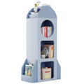 Pirecart Kids Bookshelf 3 - Tier Wooden Kids Bookcase with Toy Storage for Bedroom, Playroom, Nursery, Blue