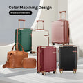 Joyway 3 - Piece Carry - on Luggage Set with Swivel TSA Lock and Leather Carry Bag