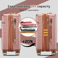 Joyway 3 - Piece Carry - on Luggage Set with Swivel TSA Lock and Leather Carry Bag