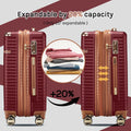 Joyway 3 - Piece Carry - on Luggage Set with Swivel TSA Lock and Leather Carry Bag