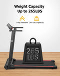 UREVO Folding Treadmill, 2.25HP Portable Mini Treadmills for Home Office, Compact Threadmill with 12 HIIT Modes, LCD Display, 265 lb Capacity