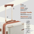 Joyway 3 - Piece Carry - on Luggage Set with Swivel TSA Lock and Leather Carry Bag