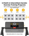 UREVO Folding Treadmill, 2.25HP Portable Mini Treadmills for Home Office, Compact Threadmill with 12 HIIT Modes, LCD Display, 265 lb Capacity