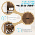 Shoe Cabinet with Drawers, Slim Storage Cabinets, Entryway Shoe Storage Cabinets
