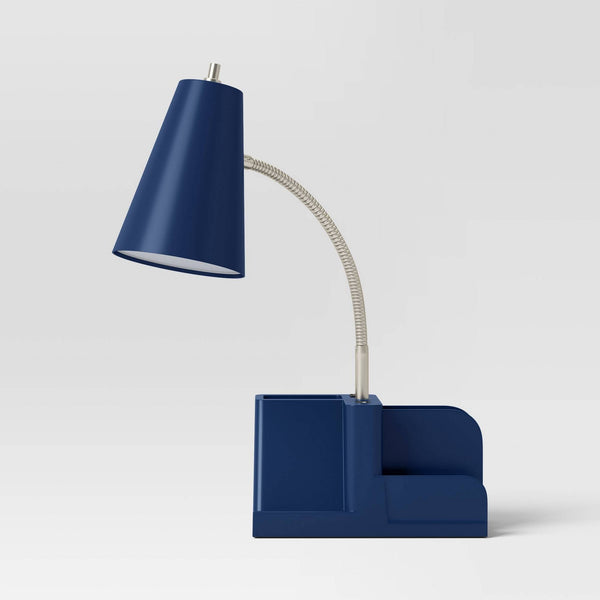 Organizer Task Lamp Navy Blue (Includes LED Light Bulb) - Room Essentials