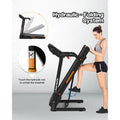 3.5HP 330 lb Weight Foldable Electric Running Walking Machine with Bluetooth/APP for Home, Fitness Jogging Exercise, Easy Installation and Space Saver for Home Office Gym
