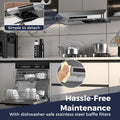 36/30 Inch Under Cabinet Range Hood with Gesture/Touch/Remote Control, 900 CFM Kitchen Vent w/ 4 Speed, Adjustable LED Lights